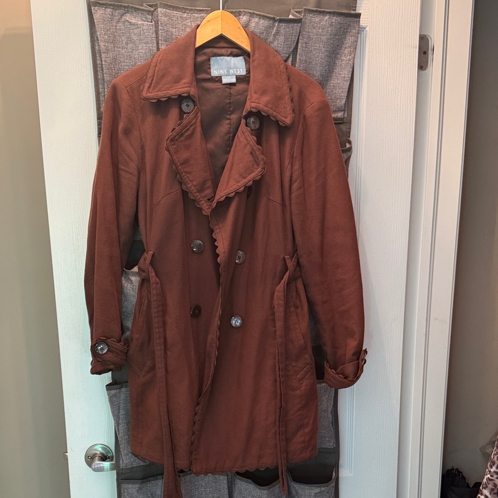Nine West Chocolate Trench Coat